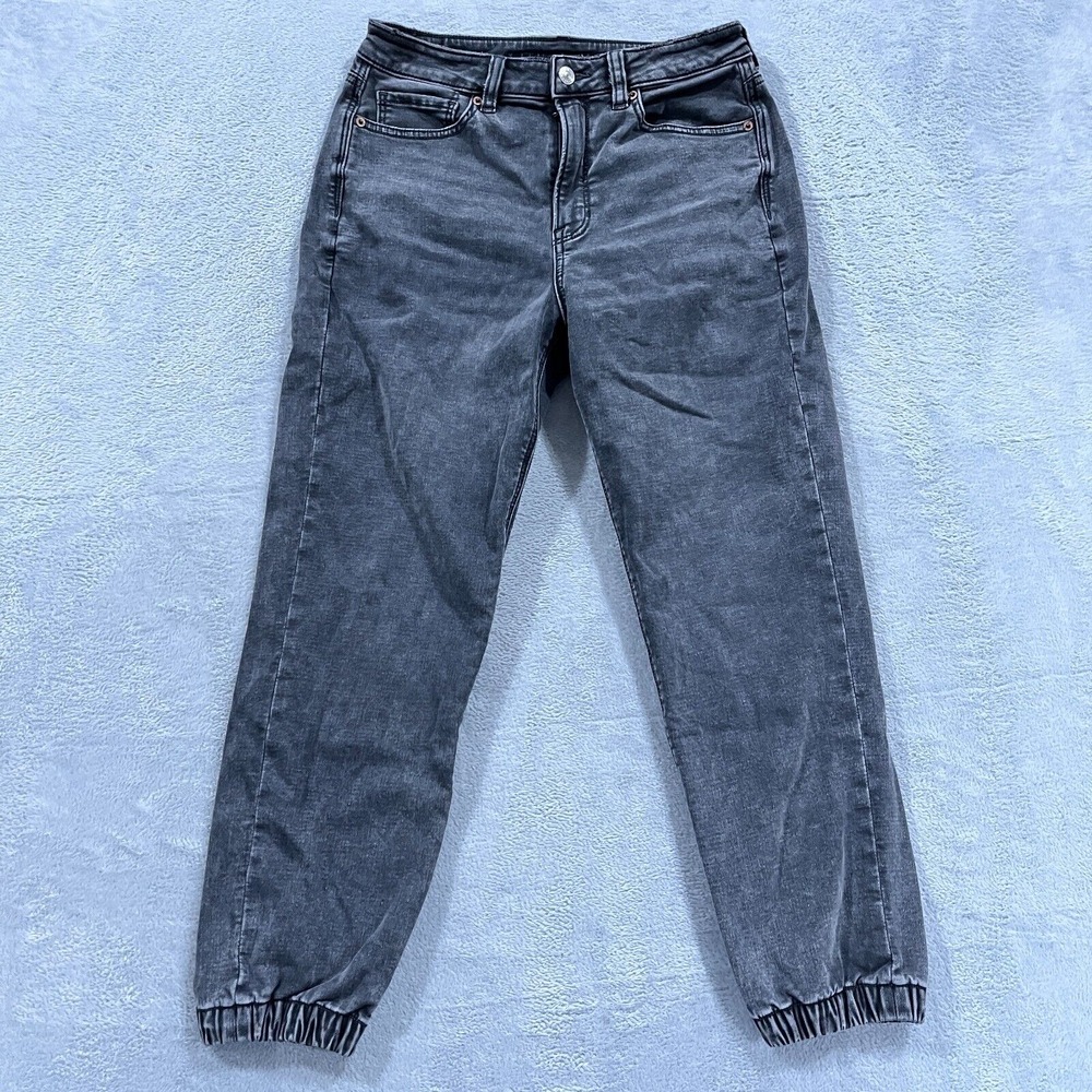 American Eagle Jeans Women's 8 Short Mom Jogger Stretch Denim‎